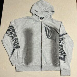 Gray Mixed Emotions blackwash jacket